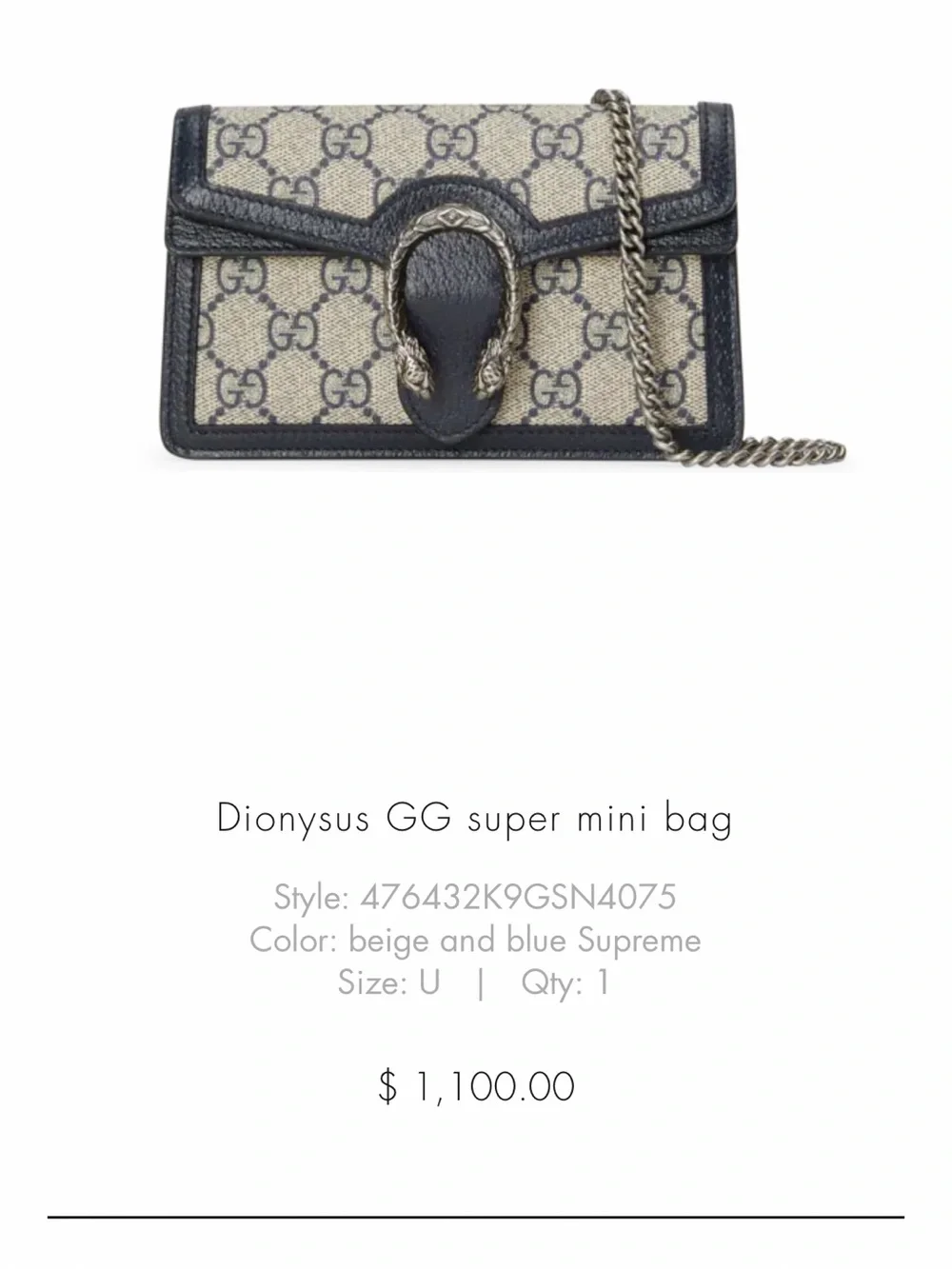 Gucci authentic shoulder